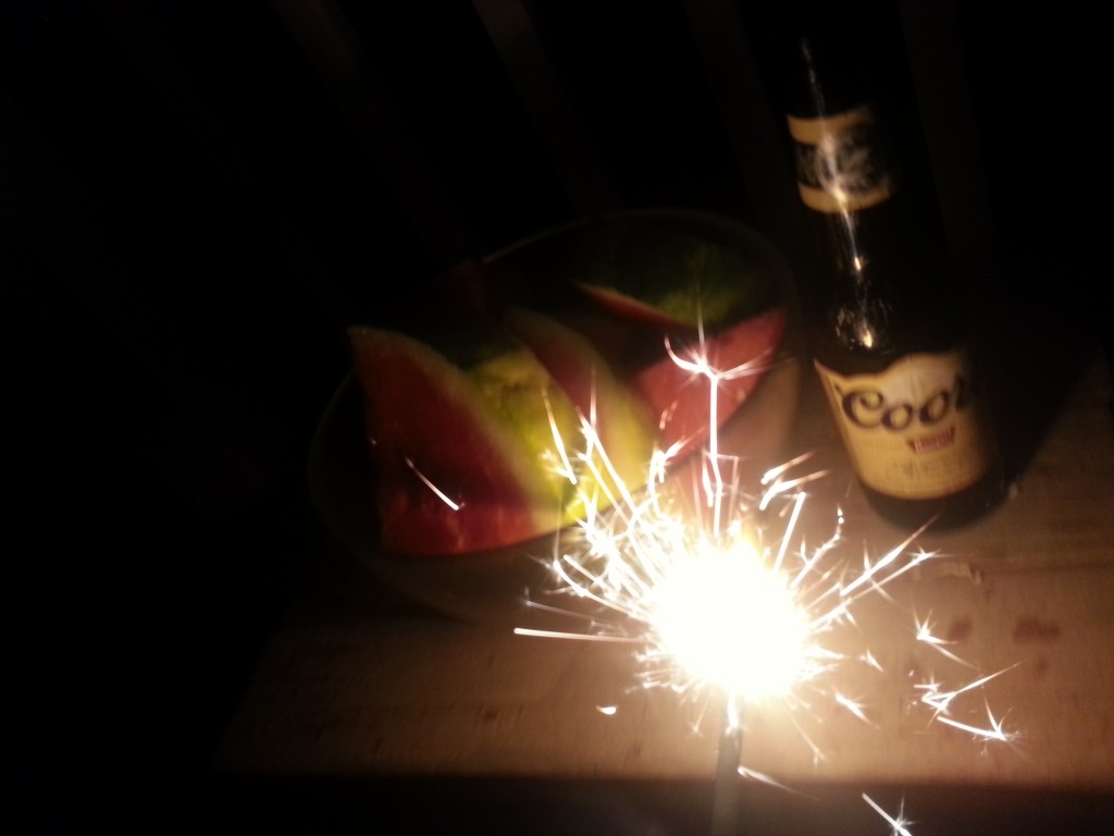 Sparklers and Beer