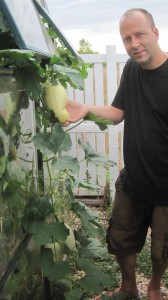 Spaghetti Squash out window