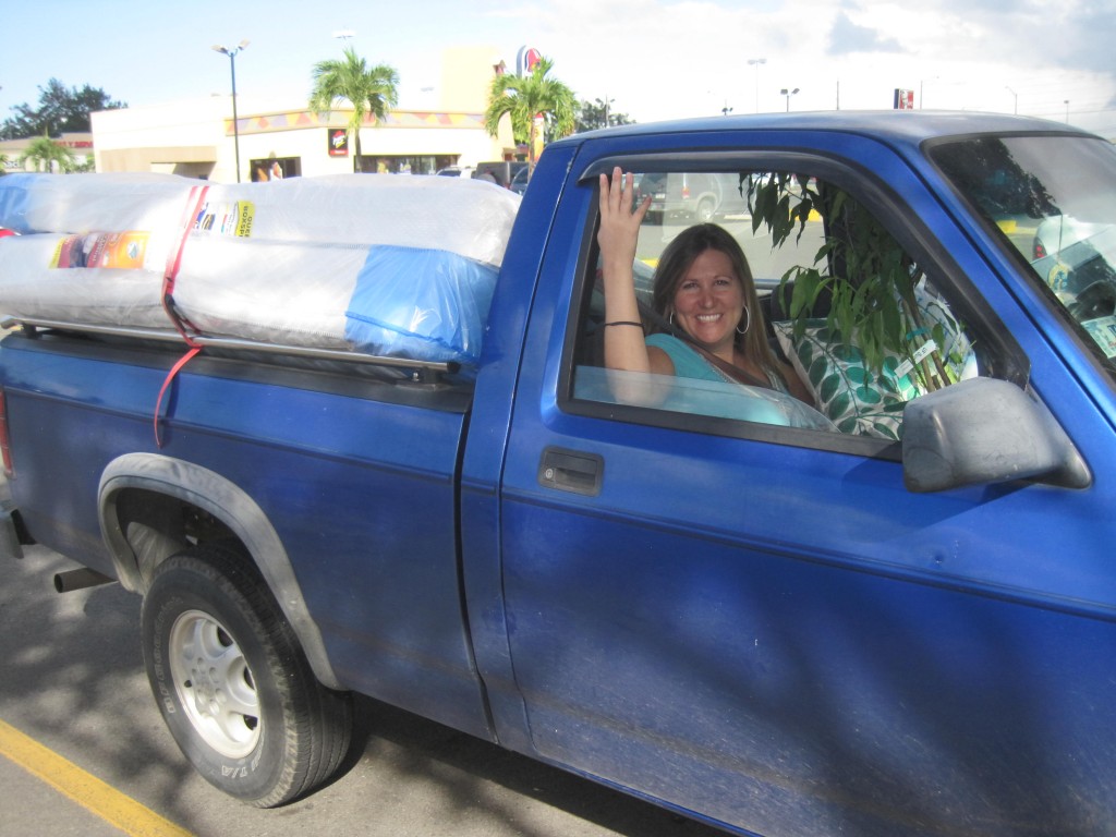 Cassie and a truck full o stuff