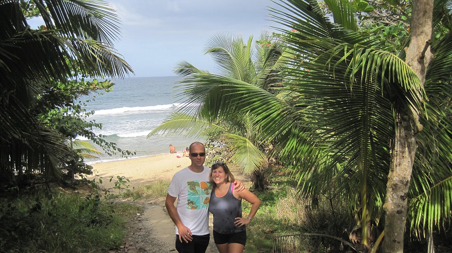 Cassie and Britton beach