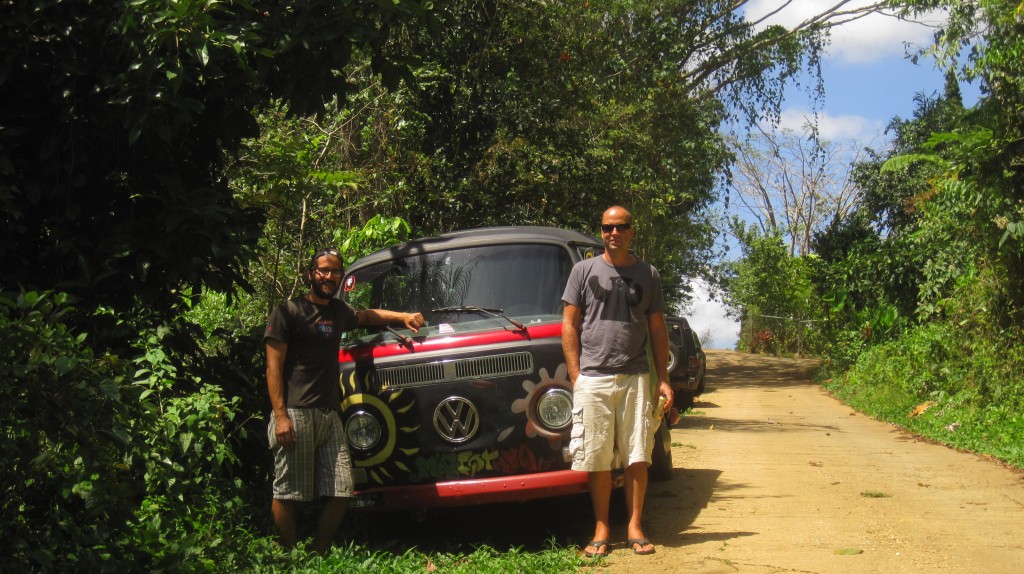 Anthony and Britton and the VW bus