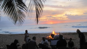 Paddle Out bonfire