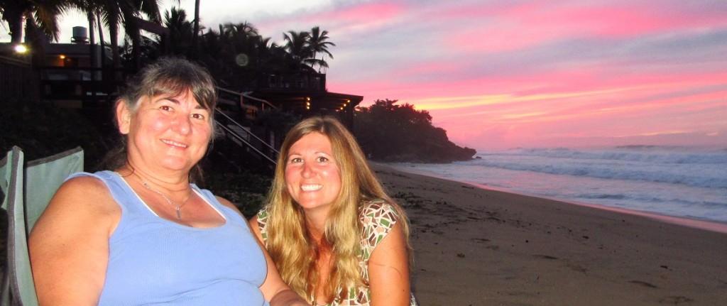 Sunset with mom and cassie small cropped