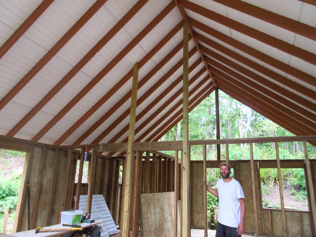 Inside of house without scaffolding