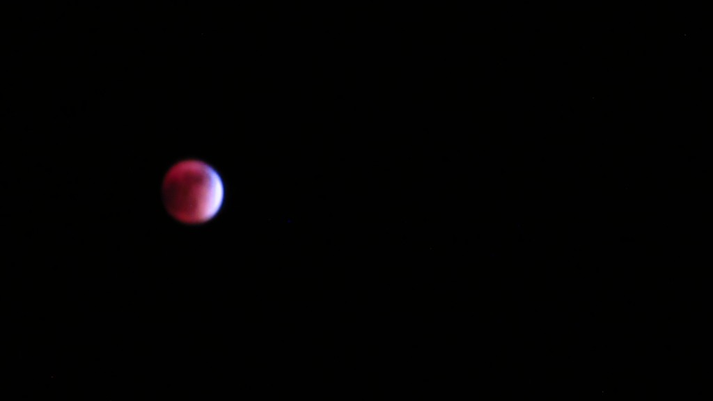 Blood moon eclipse