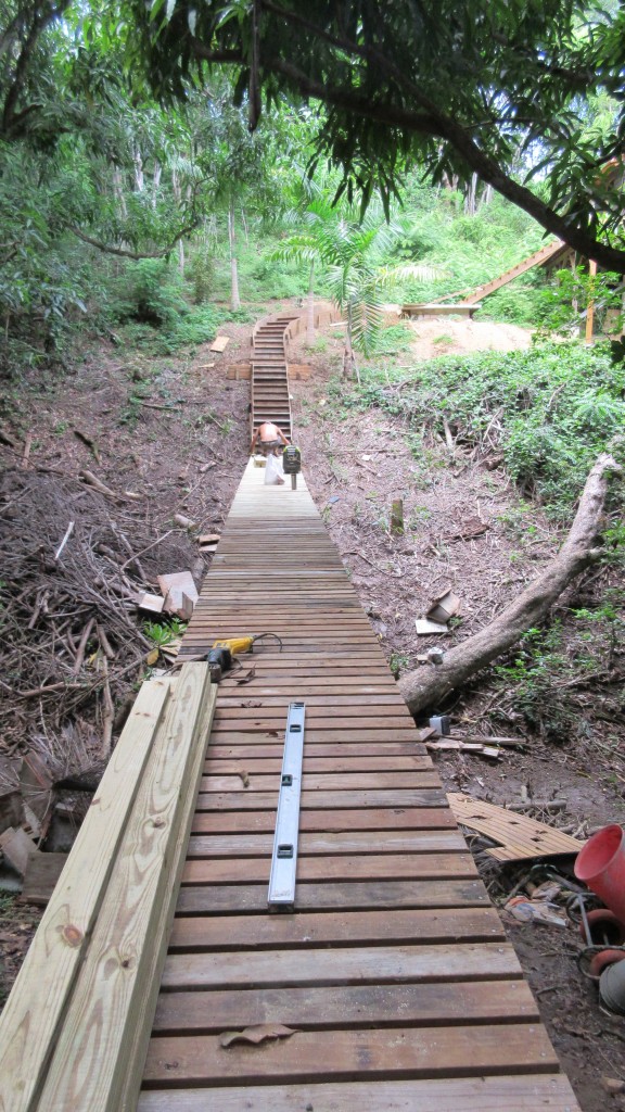 Bridge and stairs