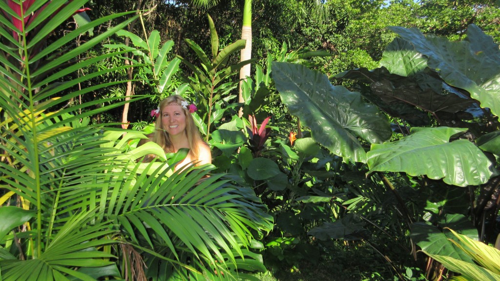 Cassie in the plants