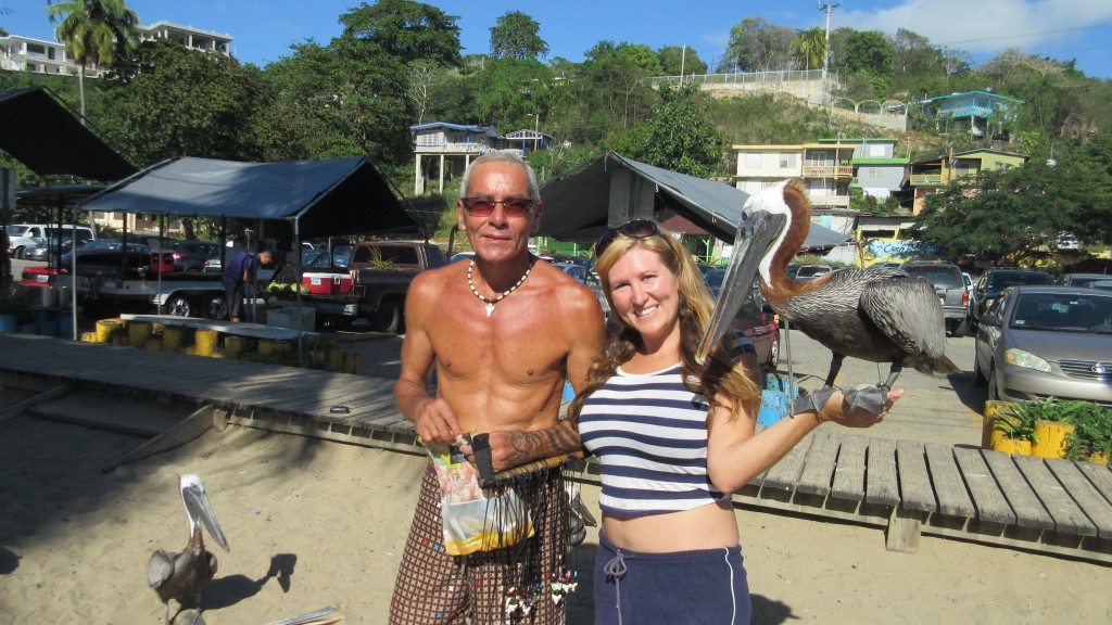 Cassie and Harry the Pelican Whisperer