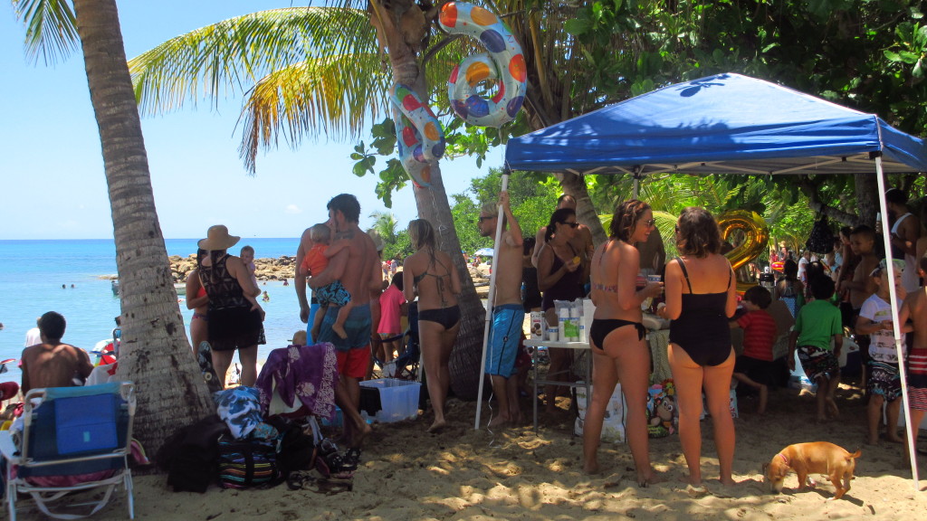 Beach birthday party