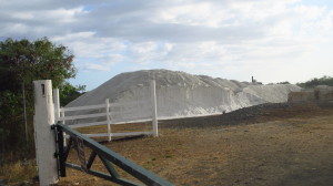 Salt pile