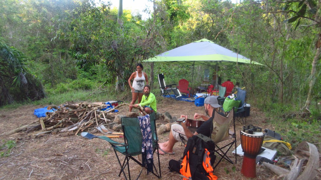 Camp in jungle