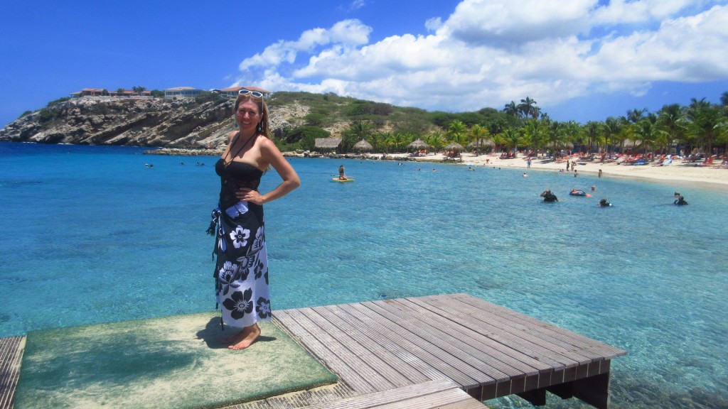 Cassie on pier