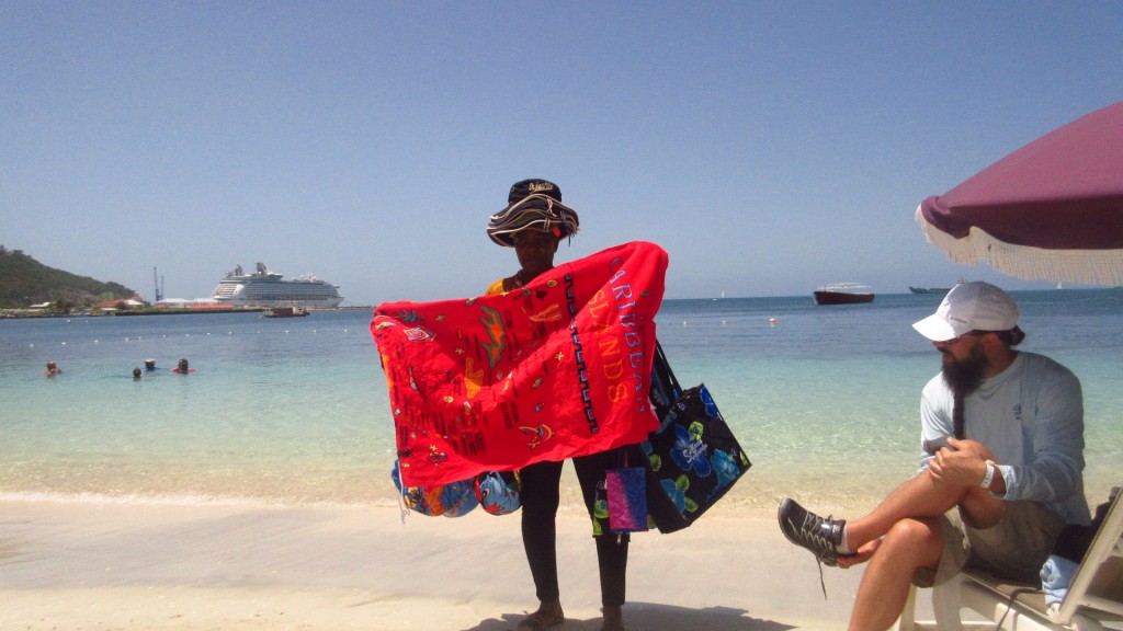 Lady on the beach