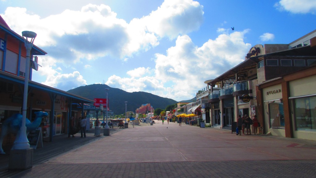 Main strip of St Maarten