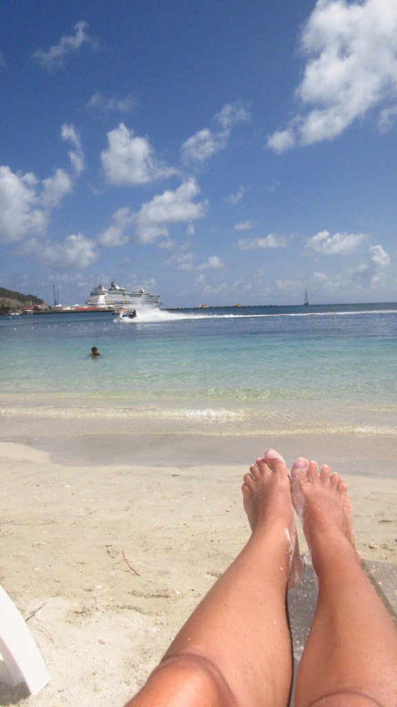 White sands watching jet ski