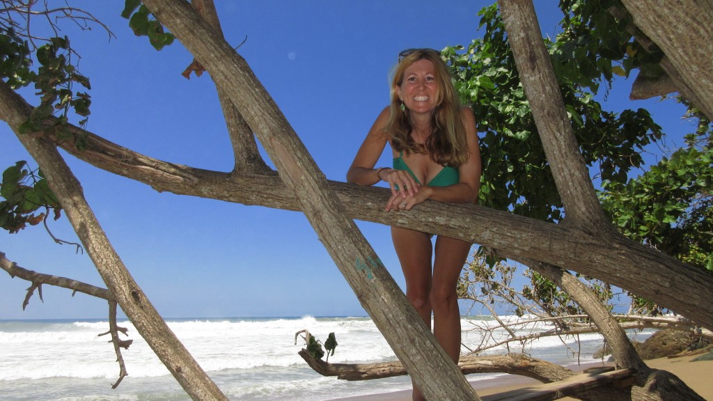 Cassie in a tree